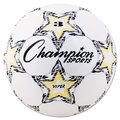 Champion Sports Viper Soccer Ball, Yellow/Black/White, Size 3 VIPER3